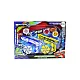 Gun Launcher Set 4 Metal Discs Blue Yellow Lights Stalo ir sporto žaidimai