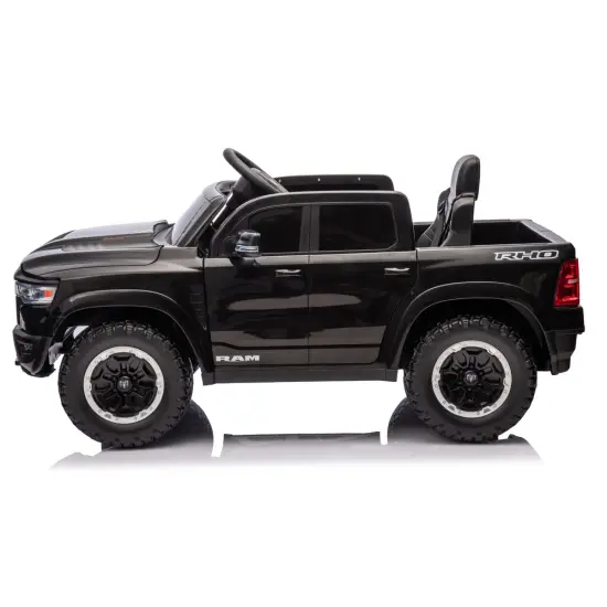 Juodas elektrinis automobilis vaikams Dodge Ram ZB618 Elektrinės mašinėlės vaikams