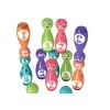 Bowling Set Smiley Balls Colored 10pcs Lauta- ja urheilupelit