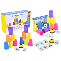 Arkadinis žaidimas Stacking Cups Cards Bell