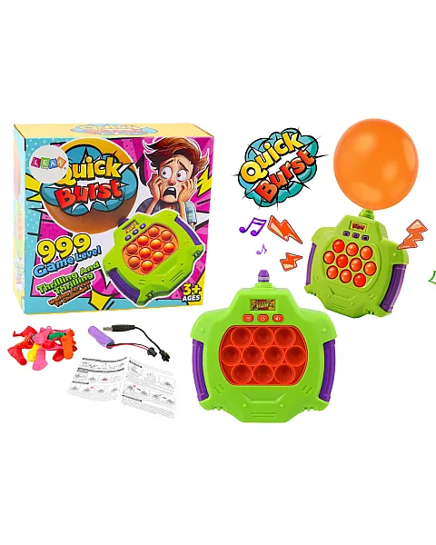Pop-It žaidimas su sprogstančiais balionais