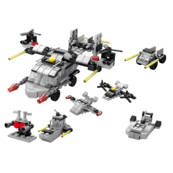 Statybinių kaladėlių sraigtasparnis 6in1