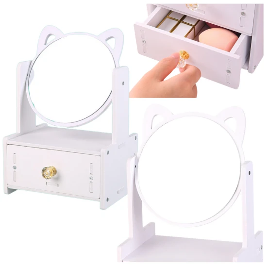 Mini baltas tualetinis staliukas Grožio rinkiniai