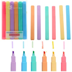 Žymeklių, flomasterių ir spalvotų žymeklių rinkinys biurui ir mokyklai, 6 vnt.