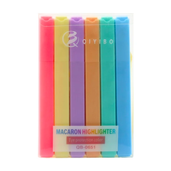 Žymeklių, flomasterių ir spalvotų žymeklių rinkinys 6 vnt. Pieštukai ir rašikliai