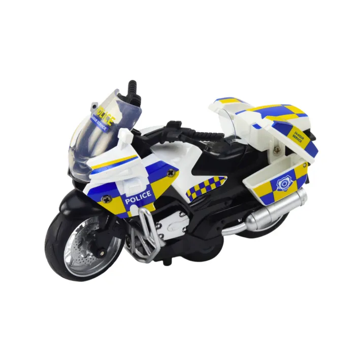 Policijos motociklas su frikcine pavara Žaisliniai motociklai