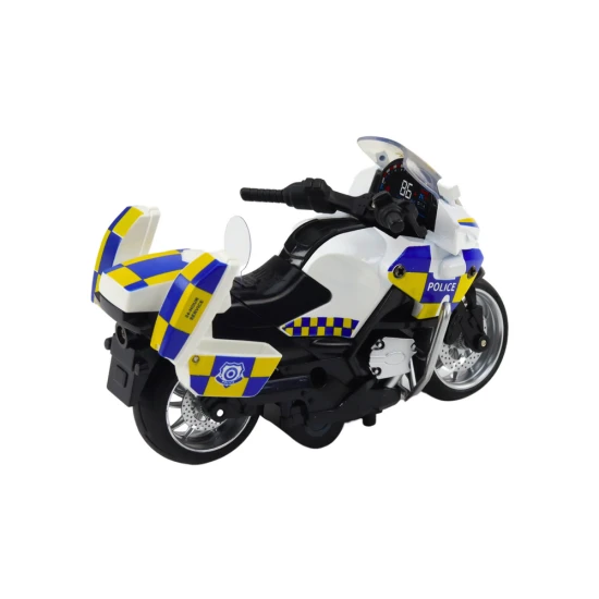 Policijos motociklas su frikcine pavara Žaisliniai motociklai