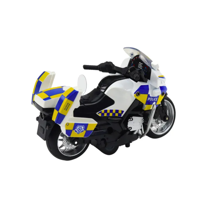 Policijos motociklas su frikcine pavara Žaisliniai motociklai