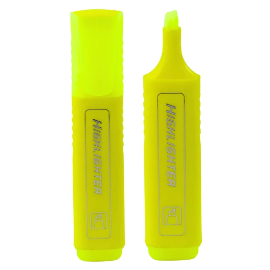 Geltonos spalvos žymeklis užrašams Pieštukai ir rašikliai