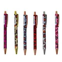 Metalinis rašiklis su pantaros motyvu, mėlynu rašalu, 1,0 mm