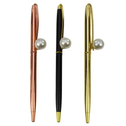 Metalinis rašiklis mėlynos spalvos rašalu 1,0 mm Perlas