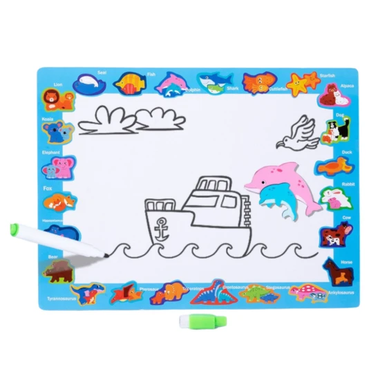 Edukacinė medinė dinozaurų dėlionė Mediniai žaislai