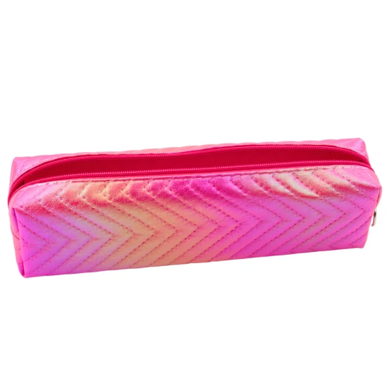 Rožinis holografinis pieštukų dėklas Penalai