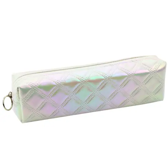 Perlamutrinės baltos spalvos pieštukų dėklas 21 x 6 cm Penalai