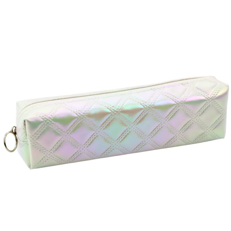 Perlamutrinės baltos spalvos pieštukų dėklas 21 x 6 cm Penalai