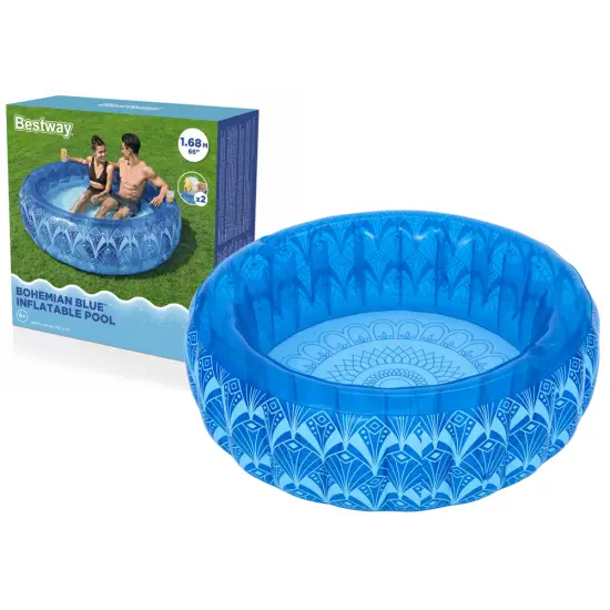Pripučiamas baseinas 168 x 53 cm mėlynas Bestway 54479