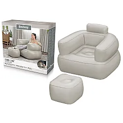 Pripučiama šviesios spalvos kėdė/fotelis Bestway 75137