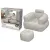 Bestway 75137 - vaalea puhallettava tuoli/nojatuoli