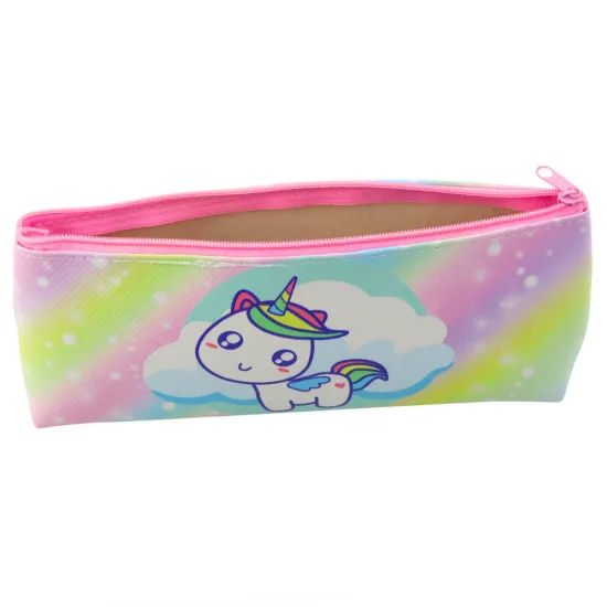 School pencil case with unicorn and rainbow motif Pennants