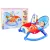 A colorful swing for a newborn and a toddler