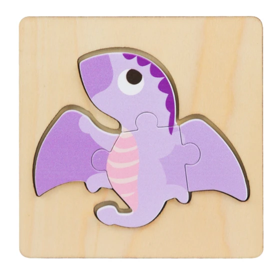 Medinė dinozaurų delionė Mediniai žaislai