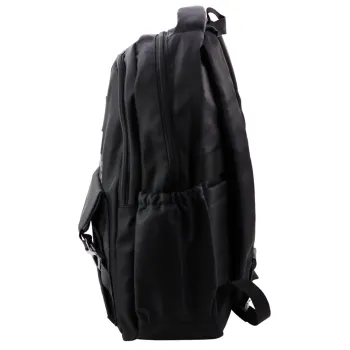 Black backpack with 6 pockets 23 l, 46 cm