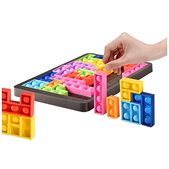 Tetris Pop-It žaidimas-galvosūkis 3in1 Stalo ir sporto žaidimai