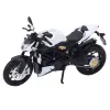 Baltas/juodas sportinis motociklas Žaisliniai motociklai