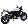 Baltas/juodas sportinis motociklas Žaisliniai motociklai