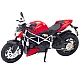 Raudonas/juodas sportinis metalinis motociklas Žaisliniai motociklai