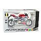 Raudonas/juodas sportinis metalinis motociklas Žaisliniai motociklai