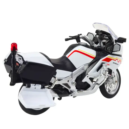 Metalinis baltas motociklas Žaisliniai motociklai