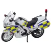Metalinis baltas policijos motociklas Žaisliniai motociklai
