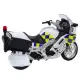 Metalinis baltas policijos motociklas Žaisliniai motociklai