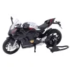 Metalinis juodas sportinis motociklas Žaisliniai motociklai