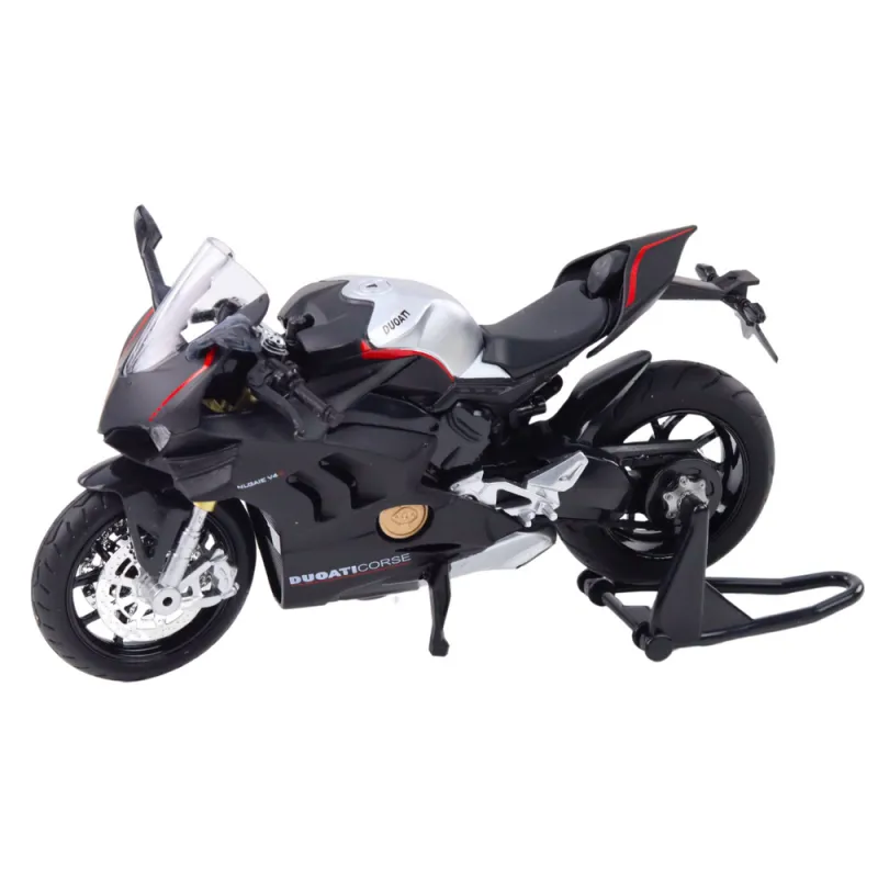 Metalinis juodas sportinis motociklas Žaisliniai motociklai
