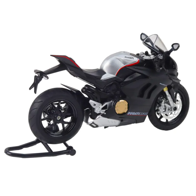 Metalinis juodas sportinis motociklas Žaisliniai motociklai