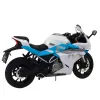 Baltas/mėlynas metalinis sportinis motociklas Žaisliniai motociklai