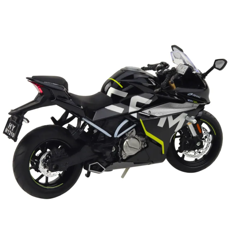 Sportinis juodas metalinis motociklas Žaisliniai motociklai