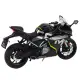 Sportinis juodas metalinis motociklas Žaisliniai motociklai