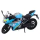 Metalinis mėlynas sportinis motociklas Žaisliniai motociklai