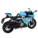 Metalinis mėlynas sportinis motociklas Žaisliniai motociklai