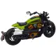 Chopper juodas/žalias metelinis motociklas Žaisliniai motociklai