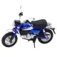 Retro klasikinis mėlynas metalinis motociklas Žaisliniai motociklai