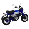 Retro klasikinis mėlynas metalinis motociklas Žaisliniai motociklai