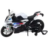 Metalinis baltas sportinis motociklas Žaisliniai motociklai