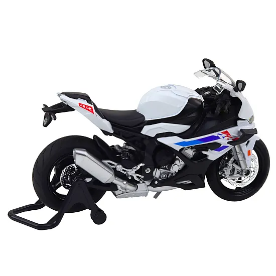Metalinis baltas sportinis motociklas Žaisliniai motociklai