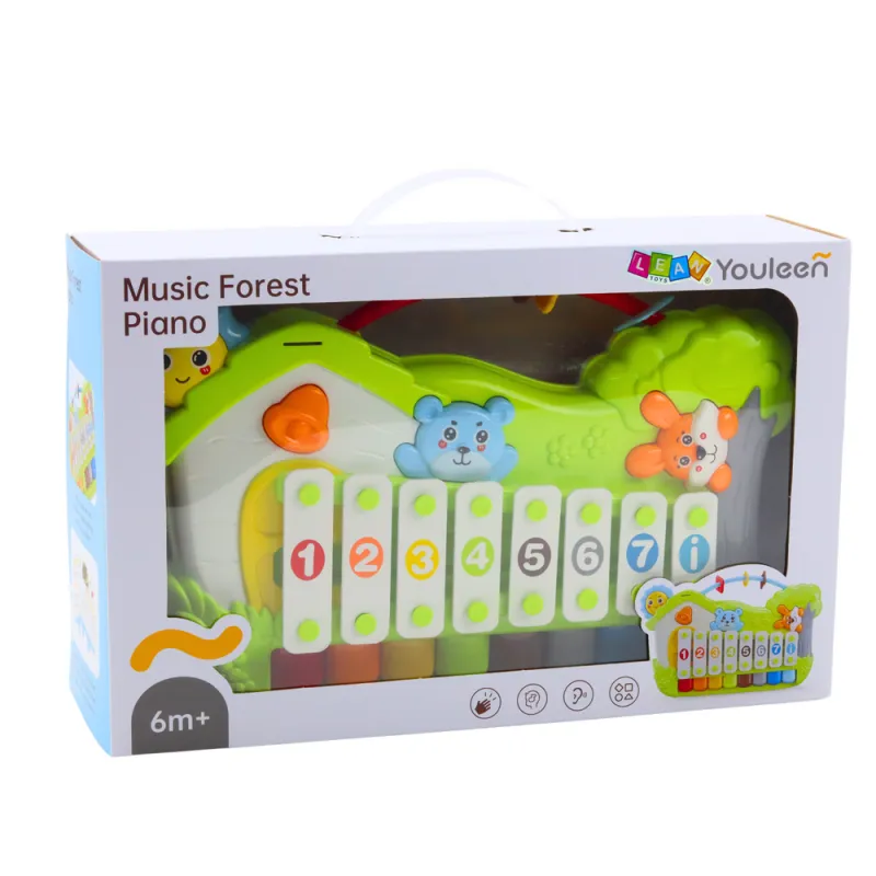 Muzikinis žalias fortepijonas Kūdikiams