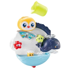 Interaktyvus vandens vonios žaislas pingvinas banginis
