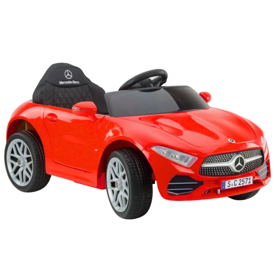 Raudonas akumuliatorinis automobilis Mercedes KL-1666-1